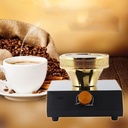 Portable Siphon Coffee Heating Burner, 5 Speed Temperature Adjustment, No Open Flame Heating, Rotary Switches Adjustable Heat, for Siphon Coffee Maker