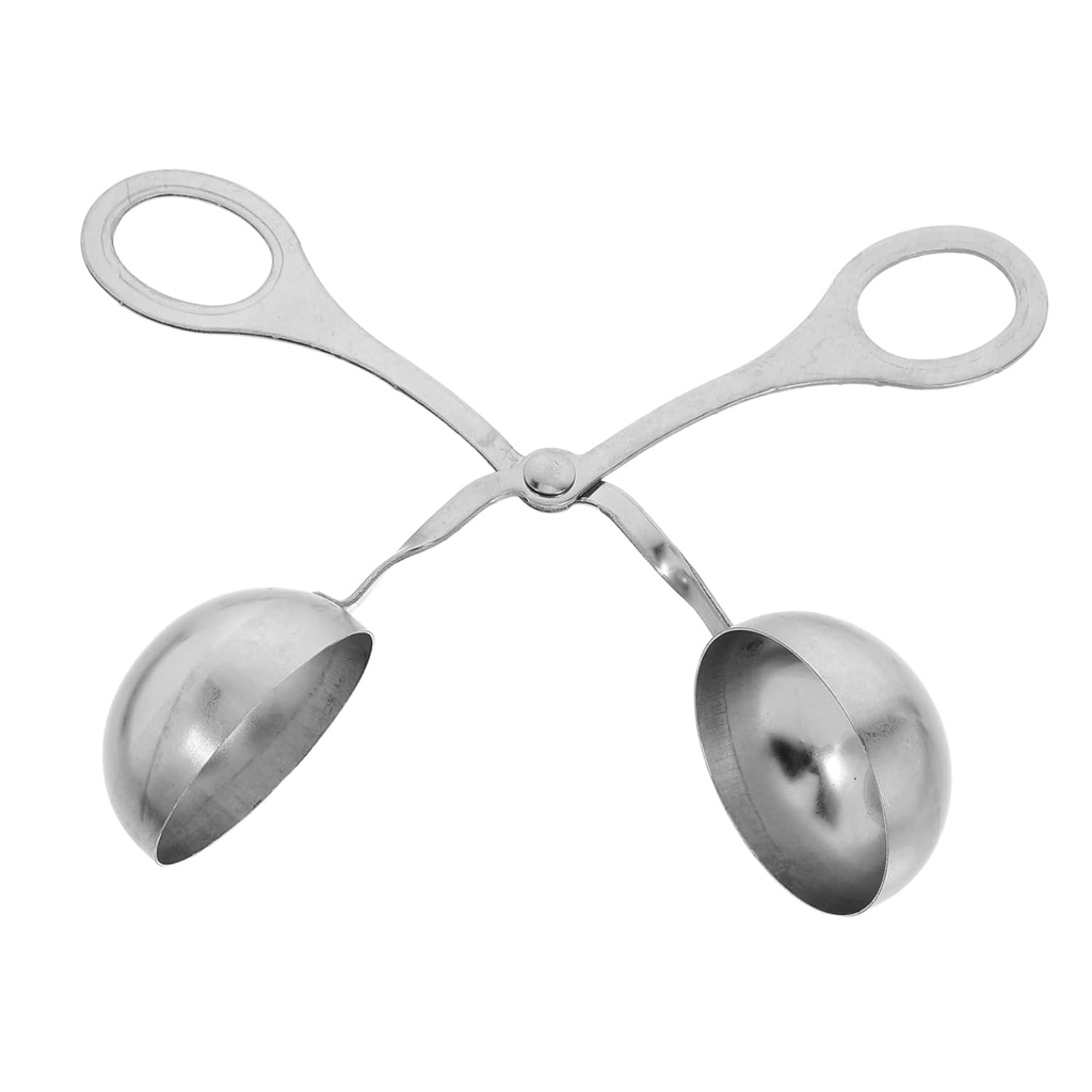 Stainless Steel Meatball Maker Scoop Meatball Tongs and Cookie Dough Scoop for Convenient Home Cooking for Cake Pops and Rice Balls