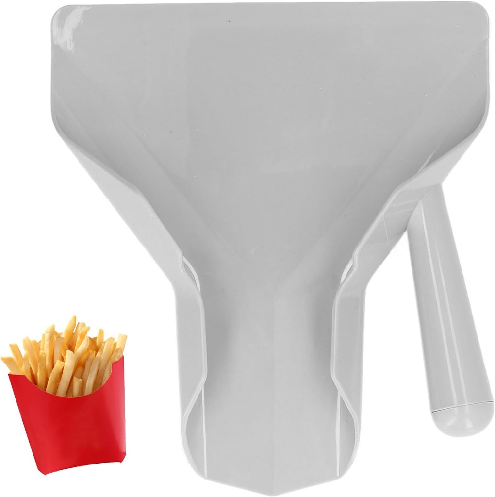 French Fries Shovel, PC Right Handle French Fry Scoops Commercial Fry Bagger Scoop Household Quick Fill Popcorn Scoop Foodservice Scoops for Snacks Ice Candy Nuts