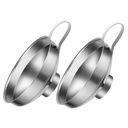 2pcs Extra Large Wide Funnel Canning Jar Funnel Food Transfer Sauce Dispenser Corrosion Resistance