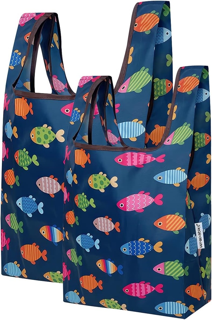 Wrapables JoliBag Collection Reusable Shopping Bag (Set of 2)
