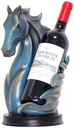 European Style Horse Wine Rack, Resin Wine Storage Holder for Home, Bar, Countertop, Wine Cabinet & Cellar, Decorative Wine Bottle Stand