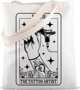 MBMSO Tattoo Gifts for Tattoo Artist Tote Bag Tattoo Lovers Gifts for Tattooers Tote Tattoo Maker Gift Tattooist Shopping Bag