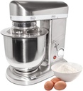 GorillaRock Food Mixer | Commercial Mixer with Dough Hook, Wire Whip & Beater | Stainless Steel | 7L | 110V
