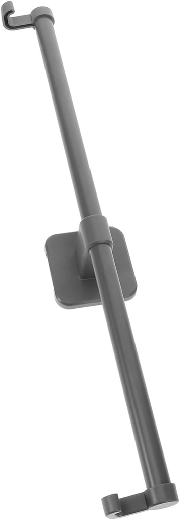 Adjustable Suction Cup Towel Rack for Bathroom Removable Wall-Mounted Towel Bar with Hook No Drilling Required for Small Spaces and Travel