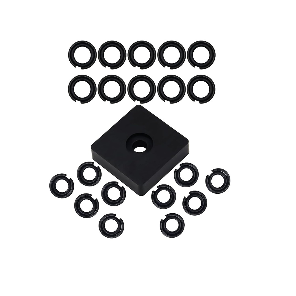 (10+10 Sets) 3/8" and 1/2'' Impact Retaining Ring for Mmilwaukei Impact Friction Ring Clip with O-Ring, Electric/Pneumatic Type Impact Wrench, Retainer Impact Lock Ring Anvil Install Tool Included