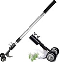 Garden Weeding Snatcher Tool with Wheels - Handled Weeder for Crevice & Crack Cleaning, Perfect for Patio, Block, Paving - Easy Weed Removal Helper
