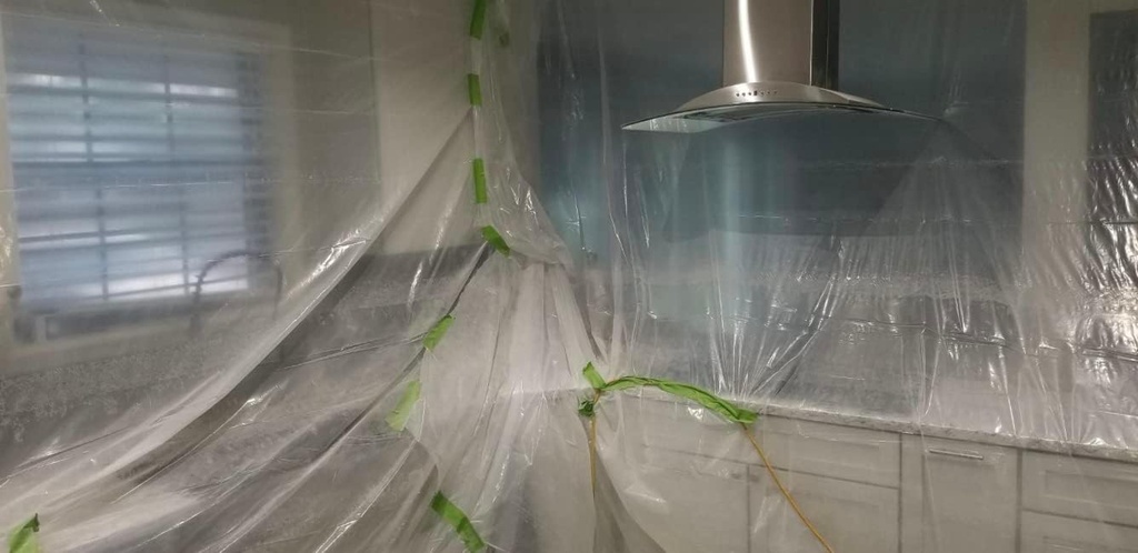 Rocky Mountain Goods 2 Mil Clear Plastic Sheeting 200 ft X 8.3 ft - Thick Plastic Drop Cloth for Agriculture, Painting, Spray Barrier, Concrete Curing - Tough Seamless Plastic - USA Made