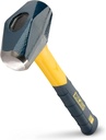 ESTWING Sure Strike Drilling/Crack Hammer - 2-Pound Sledge with Fiberglass Handle & No-Slip Cushion Grip - MRF2LB
