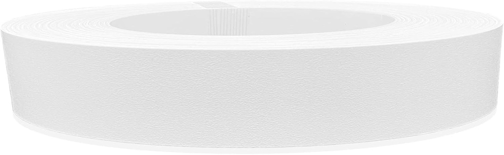 EDGE SUPPLY White PVC 7/8 inch X 50 ft roll of White Edge Banding – Pre-glued Flexible Edging, Easy Application Iron-On Edging for Furniture Restoration