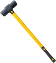 Sledge Hammer 12 LB with 33 Inch Fiberglass Handle Length Powder Coated with Polished face Heavy Duty Metalworking Tools for Automotive, Industrial, and Construction E-2257