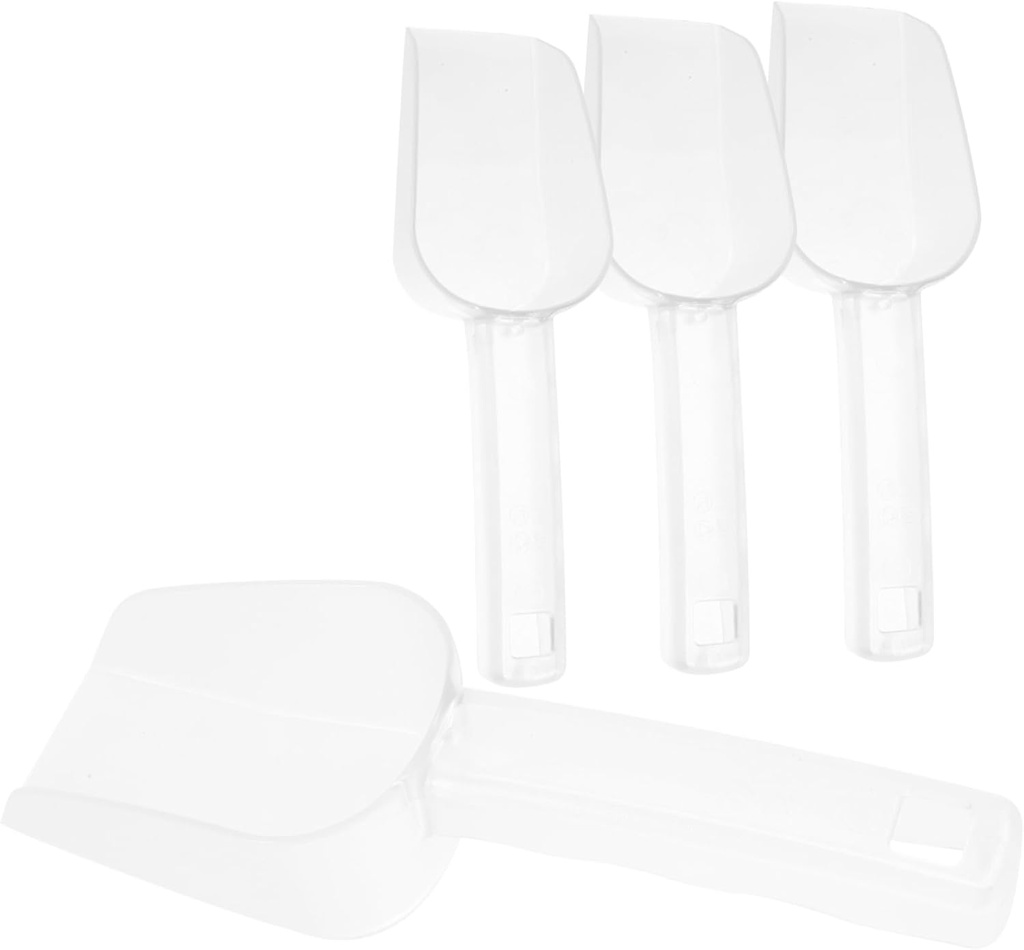 Alipis 8pcs Plastic Measuring Scoop Versatile Kitchen Scoop for Ice Flour Grains and More Food-grade Ergonomic Design Lightweight and Convenient for Home Use