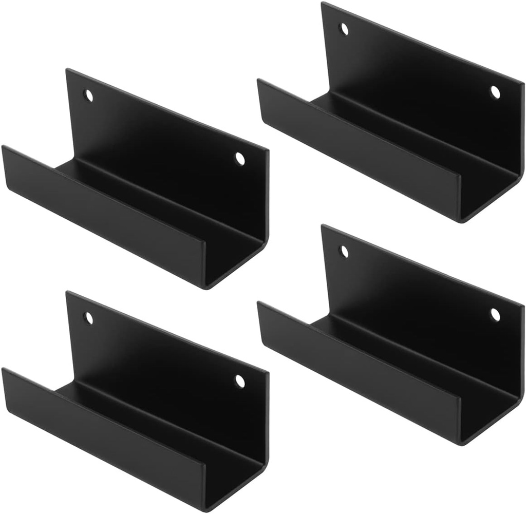 GBGS 4 Pcs Wall Tile Bracket,Fits 1-1/2" Panel Wall Display Hanger U Bracket