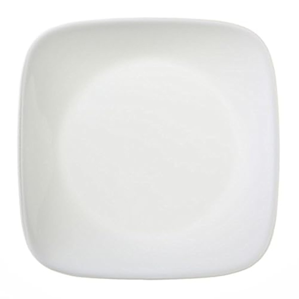 Corelle Square Pure White 6-1/2” Plate (Set of 4)