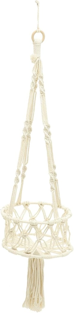 Fruit Macrame Fruit Basket Hanging Hammock Cotton Rope Wall Hanging Basket Bohemia Kitchen Produce for Vegetable Food Storage