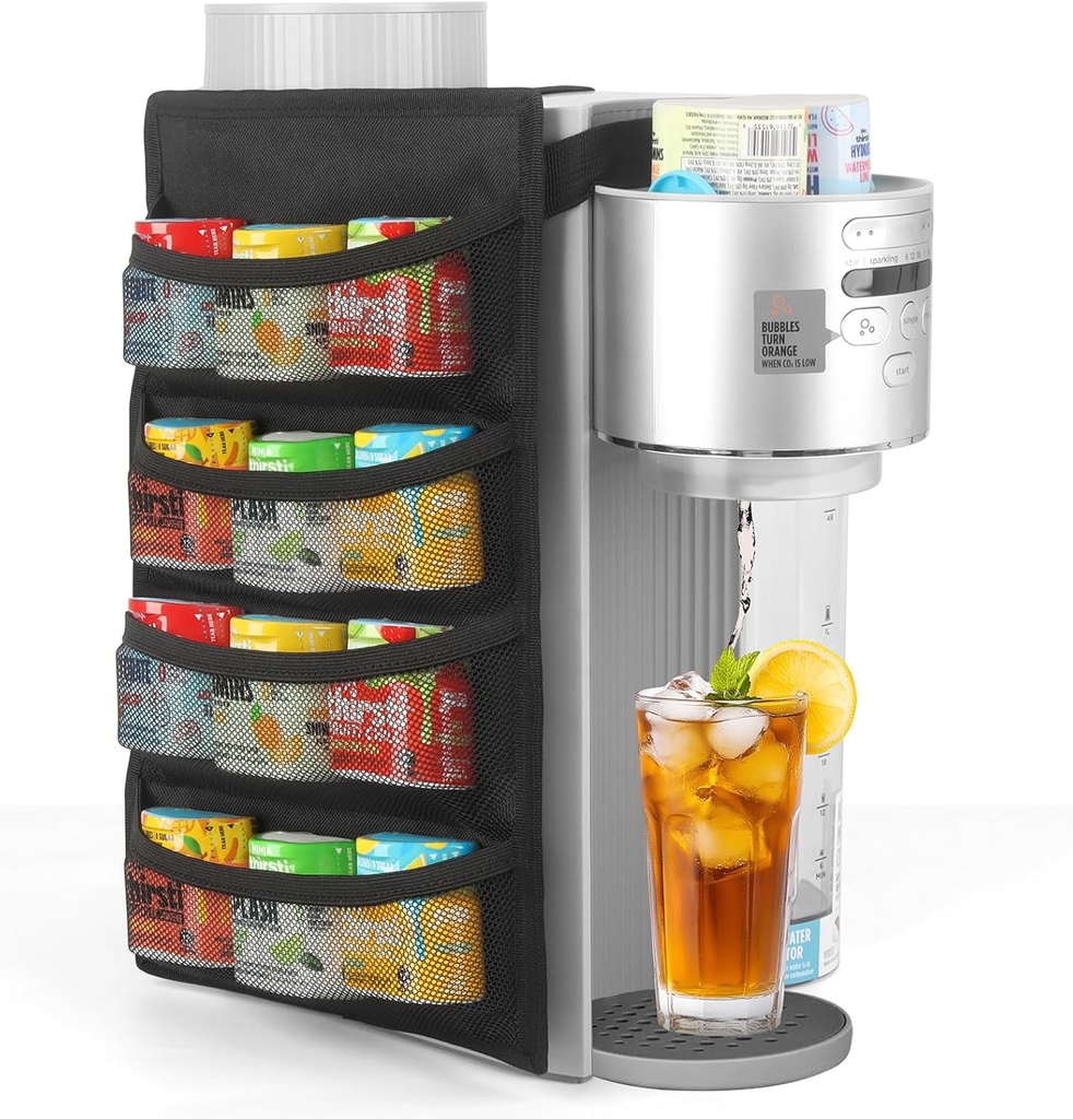 Soda Machine Pod Holder for Ninja Thirsti Drink System, 12-Flavor Storage Holder Cover for Ninja Thirsty Drink System Pod Organizer for Ninja Thirsty Flavor Pods, Flavored Water Drops
