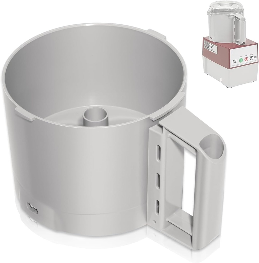 112204S Cutter Bowl Fit for Robot Coupe R2, R2B, R2N, R2 Dice Food Processors, 3-Quart Replacement Bowl for Robot Coupe
