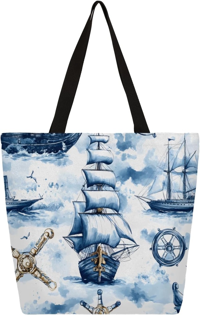 Canvas Tote Bag for Woman Man Aldult, Reusable Grocery Bags for Shopping, Work