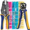 haisstronica Crimping Tool for Heat Shrink Connectors Set with 280PCS AWG 22-10 Marine Grade Heat Shrink Wire Connectors and Wire Stripper