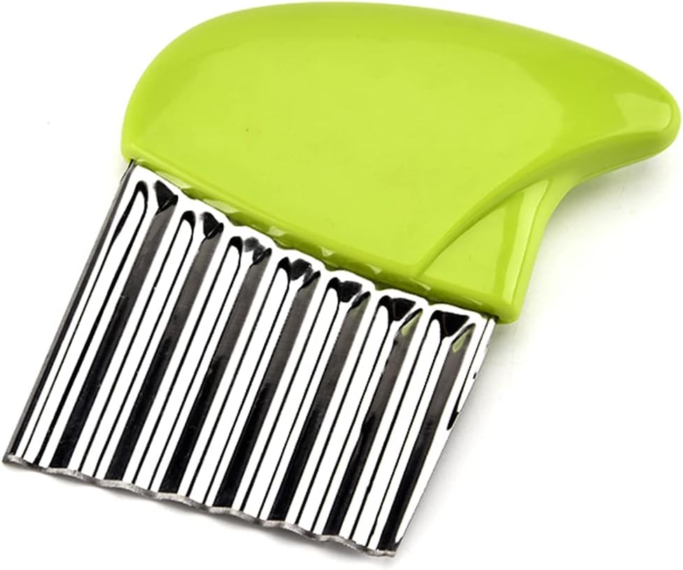 Crinkle Cutter Stainless Steel Potato Carrot Chip Vegetable Crinkle Wavy Chopper Cutter French Fry Slicer