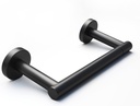 Matte Black Toilet Paper Holder, Stainless Steel Double Post Pivoting Toilet Paper Roll Holder for Bathroom Wall Mount, Commercial Toilet Tissue Dispensers, Fits for Mega Large Roll Paper