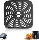 4QT Air Fryer Crisper Tray for Gourmia GAF414 Digital Air Fryers, Upgraded Nonstick Air Fryer Grill Plate Pan Crisper Plate Rack Insert Grate Grid Shelf for Gourmia 4QT Air Fryer, Dishwasher Safe