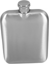 Vintage Flask Portable 6oz Square Wine Pot Stainless Steel Construction for