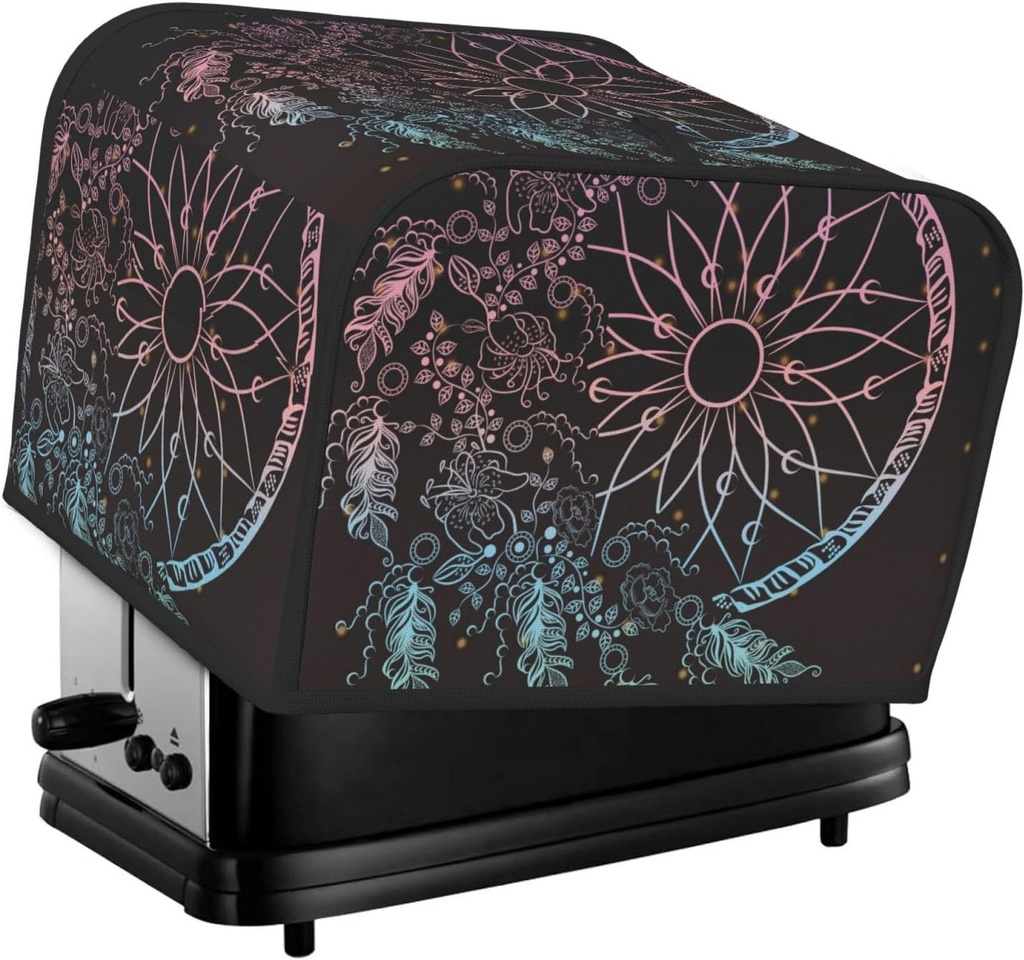 [BRSRAHYHA4BRYCTG] Oven Cover Kitchen Bread Machine Protector,4 Slice Toaster Cover For Home,Fingerprint Coaster Cover,Kitchen Small Appliance,Dreamcatcher