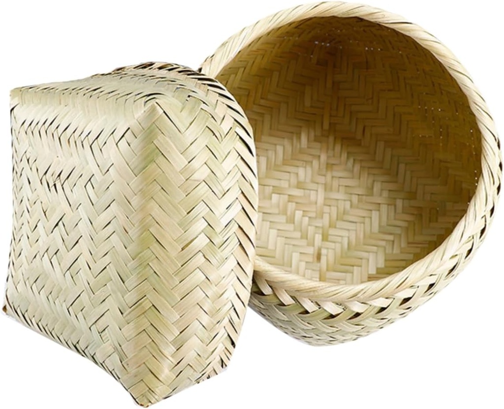 ABOOFAN Bread Proofing Bamboo Woven Basket Small Bread Box Kitchen Storage Home Decor
