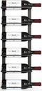 TheRackCo. Wall Series - Double Frame Wall Mount Wine Bottle Rack (6 Bottles) + Free Wine Bottle Opener Corkscrew