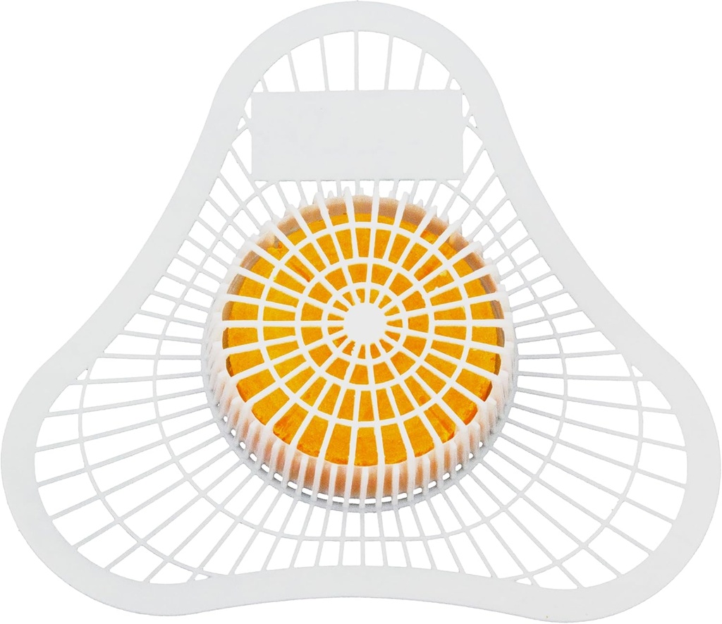 Long Lasting Urinal Screen and Deodorizer w/Non-Para Block 12 Pack. Universal-Fit, Citrus-Scent Cake Releases Cleaning Agents To Remove Odor. Durable Mat Limits Janitorial Cleaning & Supply Needs