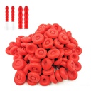 10Pcs Caulk Red Cap for Seal Caulking Tubes,Nozzle Protective Cover Hardware Adhesives Sealers,Saver Sealer Caps for Caulk,Covers Tube Caps for Sealing and Preserving,Adhesives,Sealants and Lubricants