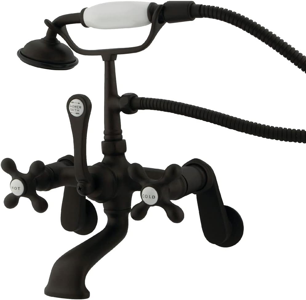Kingston Brass CC57T5 Vintage Leg Tub Filler with Hand Shower, Oil Rubbed Bronze