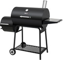 Royal Gourmet CC1830M 30 Inch Barrel Charcoal Grill with Offset Smoker & Warming Rack, Outdoor BBQ Grill with 811 Sq. In. Grilling Space for Backyard, Patio and Parties, Black
