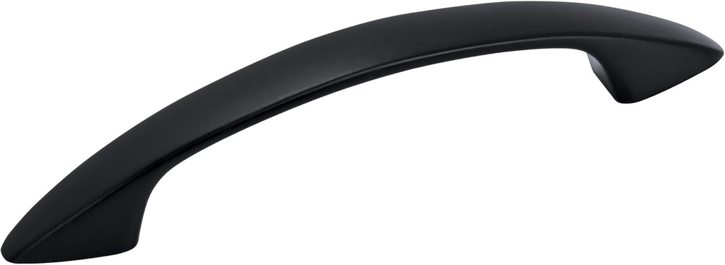 Amerock Arc 3 inch (76mm) Center-to-Center Matte Black Cabinet Pull - 10 Pack