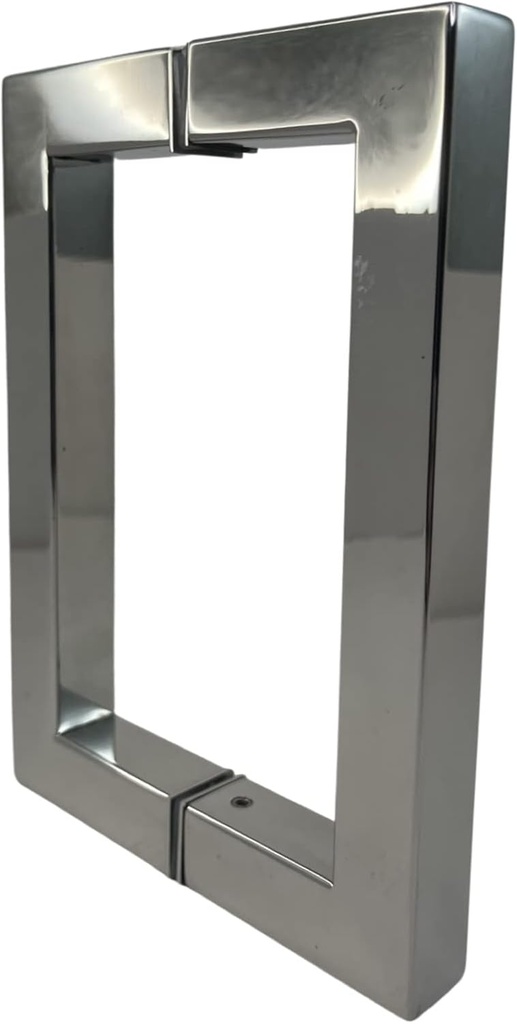 Shower Door Handle – Premium Shower Glass Doors – Stainless Steel Glass Door Handle – Durable and Sturdy Design – Installation Kit Included (Chrome, 6inch)