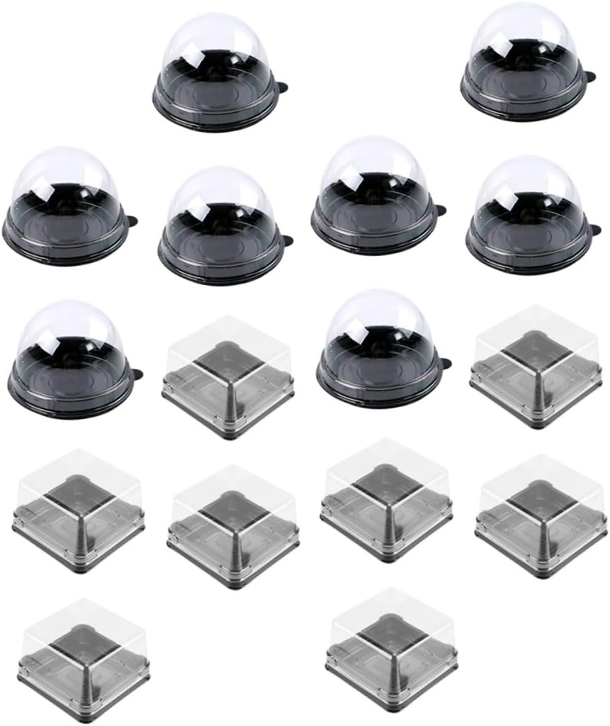 100pcs Crafted Pastry Boxes Portable Multipurpose Cake Boxes for Baking Storage Wrapping Black