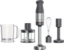 Kenwood Triblade XL HBM60.307GY Hand Blender incl. Whisk, Measuring Cup, Potato Press and Mixer, SureGrip Technology, Variable Speed, 1000W Motor