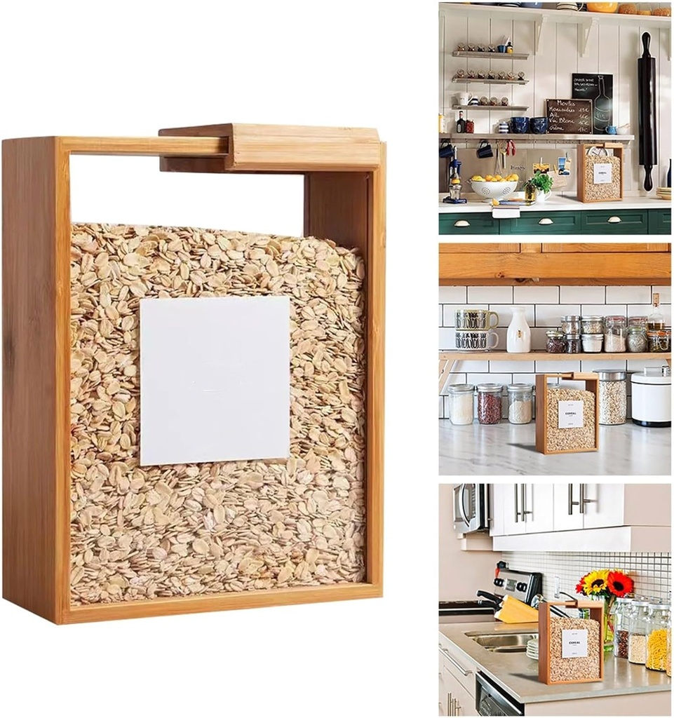 Food Dispenser | Kitchen Cereal Organizers and Storage | Food Storage Containers & Cereal Rice Dispenser for Pantry Organization And Storage Container | Rice, Flour, Snack