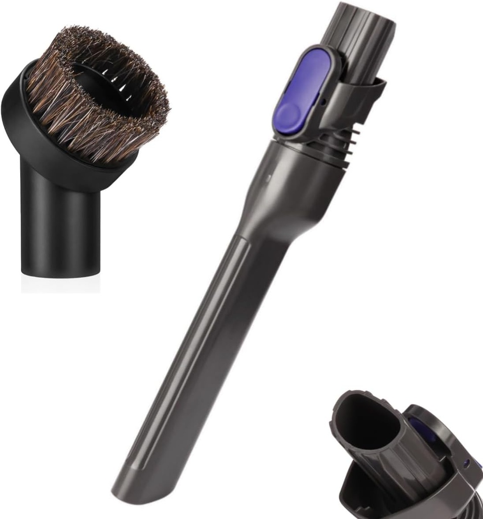 IX141 Pet Cordless Stick Vacuum Replacement Parts Compatible With Shark Pet Cordless Stick IX141 IZ462H IZ483H IZ363HT IZ361H IZ163H IZ362H Crevice Tool Horse Hair Brush Attachment for D-Shaped Vacuum