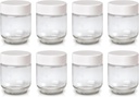 Euro Cuisine Glass Jars for Yogurt Maker, Set of 8