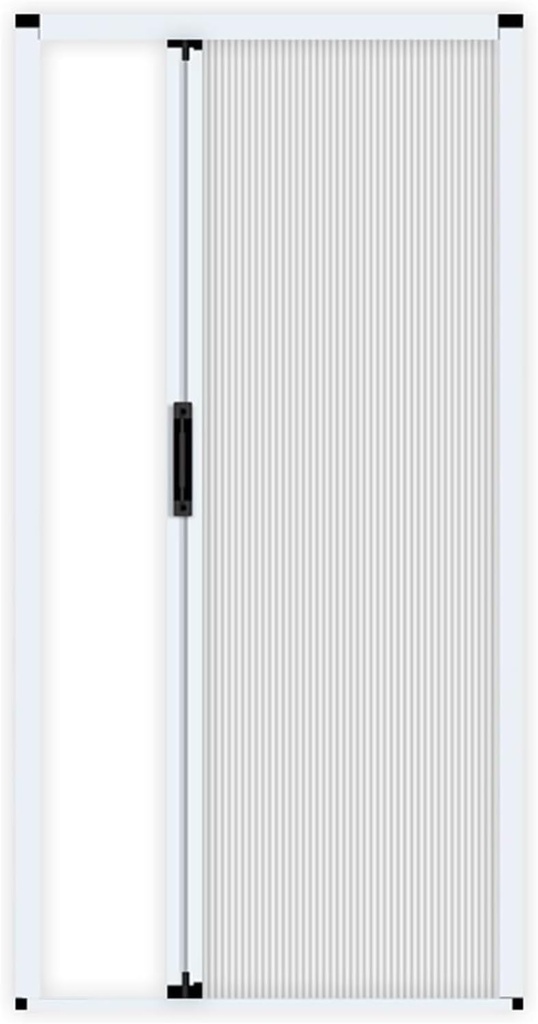 Accordion Door， Accordion Door with Lock ＆ Handle Interior Folding Doors for Closet Bedroom No Drilling Multifold Doors(34x96in(86.4x243.8cm))