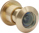 Safety Security One Way Front Door Viewer with 220 Degree Angle, Heavy Duty Peephole Made by Brass with Privacy Cover, Gold, Pack of 1