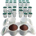 48 iFillCup Pods - Fresh Fill Dozens in Minutes for K Cup Brewers | Use Your Favorite Coffee: Estate, Exotic, Organic or Local Fresh Roast | Holds 50% More Coffee for a Richer Larger Brew (Green)