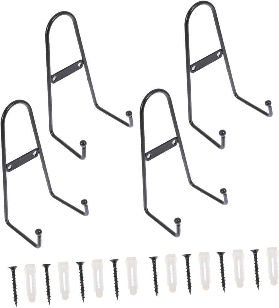 4pcs Ceramic Plate Display Stand Metal Plate Rack Vintage Kitchen Decor Stands for Display