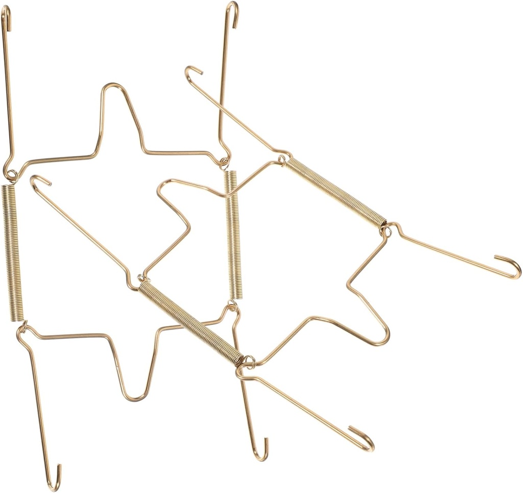 Alipis 2pcs Heavy Duty Plate Display Hangers Shaped Hooks for Decorative Plates Easy Installation for Wall Display