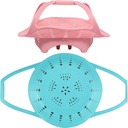 2 Pcs Silicone Steamer Basket, Pan Steamer Insert, Nonstick Vegetable Food Basket with Handle and Strong Feets, Pressure Cooker Accessories, Dishwasher Safe