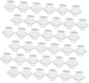 100Pcs Thick Plastic Cupcake Containers Lids Muffin Boxes for Bakery Supplies for Individual Cakes and Desserts for Parties and Events