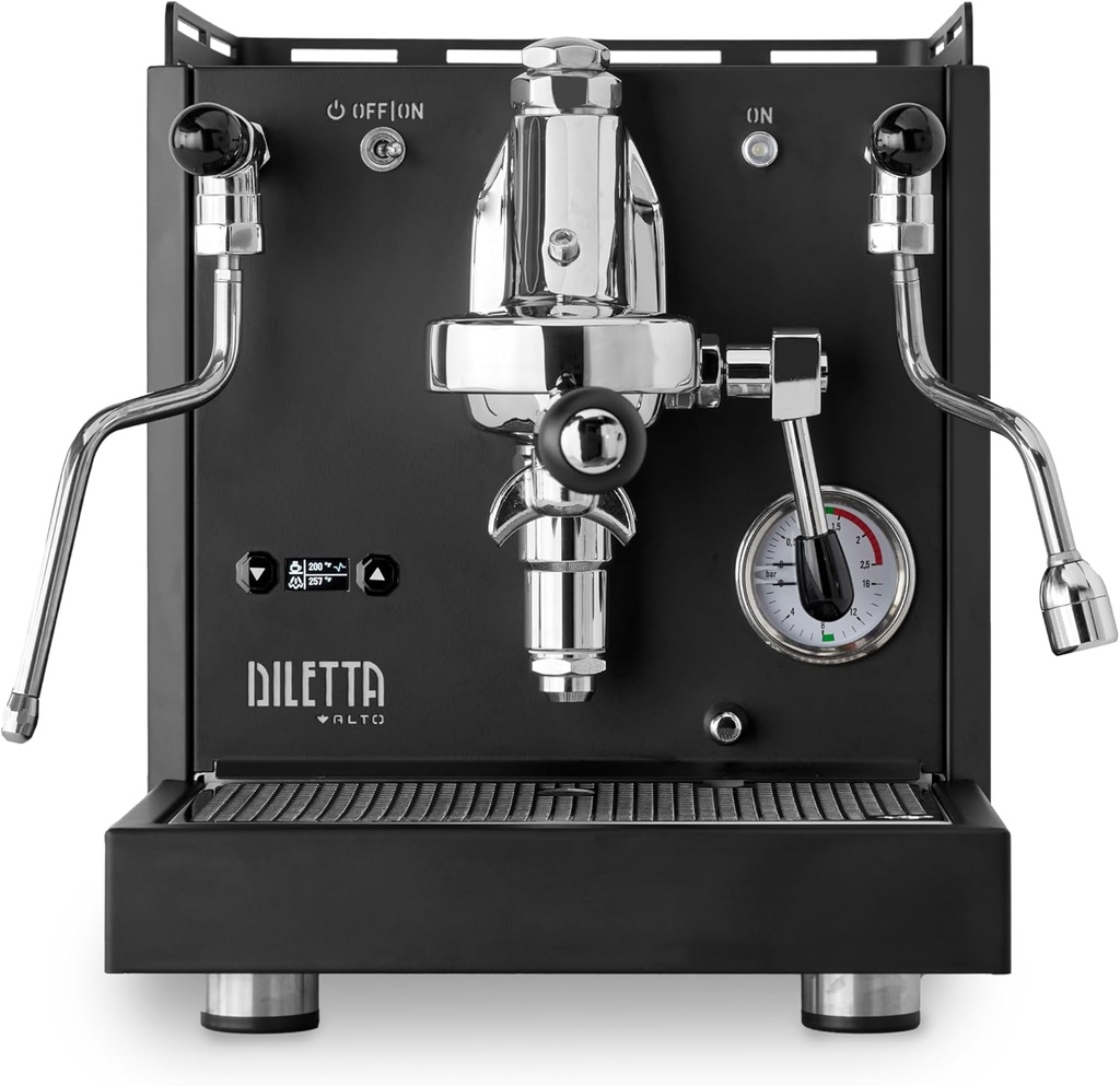 Diletta Alto Espresso Machine | Dual Boiler | PID | Shot Timer | Adjustable OPV | (Black)