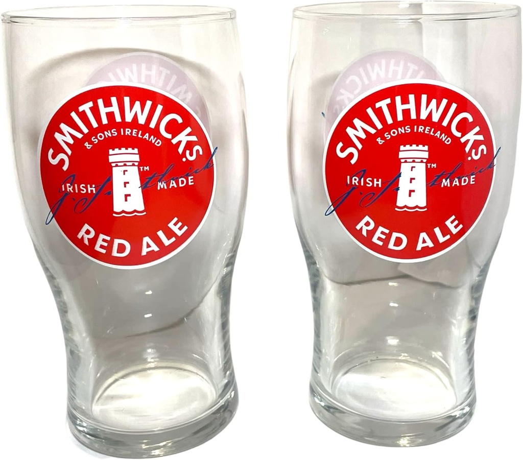 Smithwicks Irish Red Ale Pint Glasses | Set of Two (2)